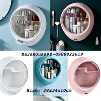 * Siêu Rẻ * Kệ Mỹ Phẩm Nhập Khẩu 2 Tầng Treo Tường Đa Năng Tiện Lợi-KMP03