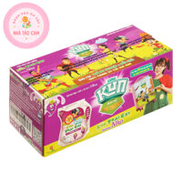 [ Siêu Rẻ ] Thùng 24 Túi Sữa Chua Uống Tiệt Trùng Hương Nho LiF Kun/ Túi 110ml