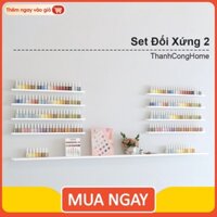 ( Siêu Sale ) ( Mưa sale ) Set Kệ Nail Kệ gắn tường Spa - Tiệm Nail - Kệ Sơn Móng Trang Trí Treo Tường (Đối xứng 2)