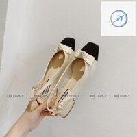 [ Siêu Sale] Giày Bupbe cao slingback Nơ khoét G0147