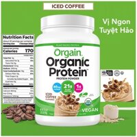 [ Siêu sale] Protein Orgain iced Coffee - Đạm vị Cafe Protein, Caramel muối khoáng chocolate, bạc hà. USA