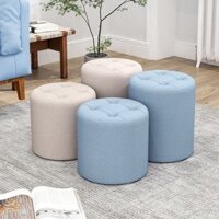 [ Siêu Tiết kiệm] Ghế đẩu nhỏ bằng vải, ghế đẩu thấp cho gia đình, ghế đẩu tròn, ghế sofa phòng khá