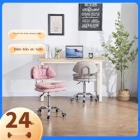 [ Siêu Tiết kiệm] Ghế làm móng điều chỉnh, ghế quầy bar sang trọng, ghế quay cao chân tròn có tựa l