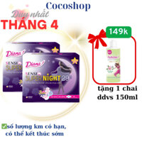 ( Siêu tiết kiệm )Lốc 6 gói băng vệ sinh Diana ban đêm Sensi 29cm 4 miếng