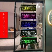 [ Siêu Tiết kiệm] Sáng Tạo Thẩm Mỹ Viện Làm Móng Tay Hộp Đèn Biển Quảng Cáo Lông Mi Hình Xăm Thêu C