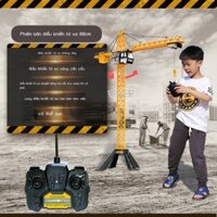 [ Siêu Tiết kiệm] Trẻ Em Quá Khổ Điều Khiển Từ Xa Cần Cẩu Tháp Đồ Chơi Bé Trai Điện Mô Hình Cần Cẩu
