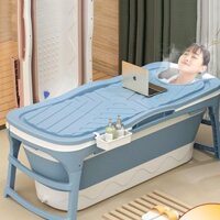 ( SIÊU ƯU ĐÃI HÈ ) Bồn tắm gấp gọn CAO CẤP- SIZE 1.18M(Tặng kèm phao bơi đỡ cổ cho bé)