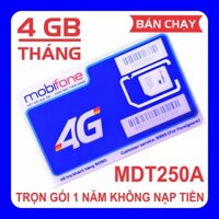 🔵 Sim 4G Mobi trọn gói 1 năm không cần nạp tiền MDT250A