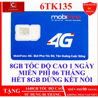 📶 Sim 4G Mobifone sử dụng cả năm miễn phí không phải nạp tiền, Sim 6TK135