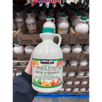 🍁🇨🇦 SIRO LÁ CÂY PHONG HỮU CƠ CỦA CANADA KIRKLAND SIGANTURE ORGANIC PURE MAPLE SYRUP BÌNH 1L U.S.A 🇺🇸