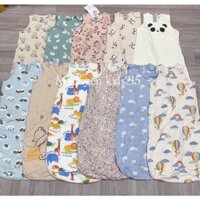 [ SIZE 1-2y] Túi ngủ trần bông HM kéo khoá bên sườn dành cho bé từ 1 tuổi đến 2 tuổi