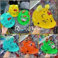 ( Size 2 - 4 tuổi ) Mũ bảo hiểm cho bé mỏ màu ngắn có lót xốp 3 lớp dày dặn