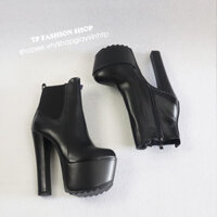 [ SIZE 35- 40, Ảnh thật + video] Giày boot nữ cổ ngắn cao gót 16cm SÀNH ĐIỆU- SIÊU HACK DÁNG GBN88 Siêu Thị Mua Sắm Sale