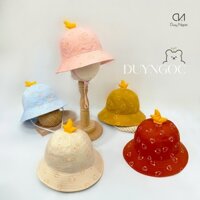 ( Size 50 ) Nón trẻ em dành cho bé 2 đến 4 tuổi cao cấp Duy Ngọc - Nón Vành bé in Gà Cute, họa tiết dễ thương (5098)