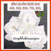 [ Size Đại 6XL ] Túi 50 Miếng Bỉm Quần Hipgig A 5XL 6XL Cho Bé