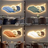 { Size LỚN } Tranh Tráng Gương 5D Đèn Led Lông Vũ Cao Cấp Treo Phòng Khách,Treo Phòng Ngủ,Spa