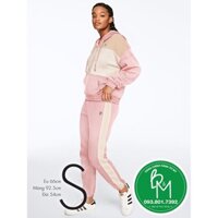 ( Size S) Quần thể thao, quần legging màu hồng phối sọc trắng, thời trang- Hàng nhập từ Victoria's Secret -