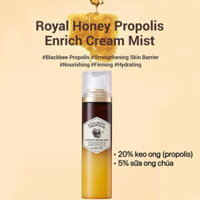 [ Skinfood ] Xịt dưỡng chống oxi hoá làm ẩm da Royal Honey Propolis Enrich Cream Mist 120ml