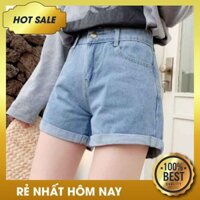 [ SỐ 1] 💋Quần JEANS SooC Gập Gấu Chất Vải Bò Mềm Co Giãn Tôn Dáng