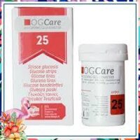 ( Sốc Cực Sốc) Que Thử Đường Huyết OgCare Hộp 25 Que Thử cao cấp