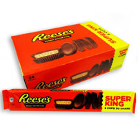 🍫🥜 SOCOLA SỮA NHÂN BƠ ĐẬU PHỘNG REESE’S PEANUT BUTTER CUPS MILK CHOCOLATE SUPER KING 24 THANH x 6 CUPS (2.8KG) U.S.A 🇺🇸