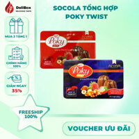 🍫 Socola Tổng Hợp Poky Twist – Hộp Thiếc 300g (Đỏ/Xanh) 🎁 - dòng kẹo socola cao cấp từ Thổ Nhĩ Kỳ