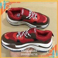 ( SOdeep) [SALE SỐC-SẴN HÀNG-FORM GIÀY NHỎ] Giày triple S đỏ nâu size 36->44 NAM NỮ *