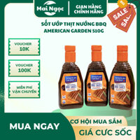 🥩 Sốt Ướp Thịt Nướng BBQ American Garden 510g – Chuẩn Vị BBQ Mỹ