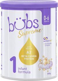 🍼 SỮA BUBS SUPREME SỐ 1 – DÀNH CHO BÉ TỪ 0–6 THÁNG TUỔI