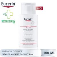 . . Sữa Rửa Mặt Cho Da Nhạy Cảm Eucerin pH5 Facial Cleanser Sensitive Skin làm sạch sâu 100ml .. ..