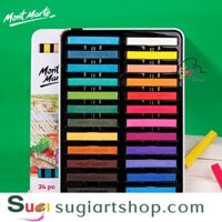 [ SUGI ART SHOP ] Phấn tiên Mont Marte 24 màu / 48 màu / 72 màu , Bộ Phấn Tiên Mont Marte - Soft Pastels Mont Marte 24/4