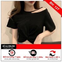 [ SUPER SALE ]  Áo phông xoắn bụng kiểu hở mới(kèm video,ảnh thật)