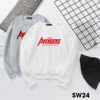 👉 SW24 Áo NỈ BÔNG SWEATER UNISEX TAY DÀI hình Avengers