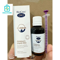 ( T10/2025) Kẽm nước nhỏ giọt Liquid ZinC Biocare, 30ml, tăng đề kháng ( Kẽm Nước)
