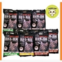 [ TẢI 6 TÚI] Cát vệ sinh mèo Cát Nhật Đen 9l ( Moon cat) siêu vón,khử mùi,tiết kiệm.