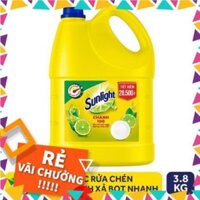 ( TAK33 ) Nước Rửa Chén Sunlight Chanh Can 3.8KG tnb33