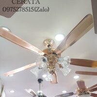 [ TẶNG 1 BỘ MÓC TREO QUẠT]Quạt Trần Có Đèn MF-132 Promax Lõi Đồng Full 6 Cấp Độ Gió, Lắp Cho Mọi Không Gian [ BH 5 Năm]