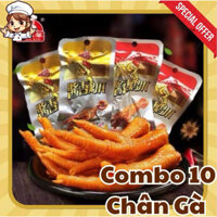 [ TẶNG 1 CHÂN GÀ] COMBO 10 Chân Gà Cay Tứ Xuyên Nội Địa, Chân Gà Cay Ăn Vặt, Chân Gà Sốt Cay Siêu Ngon