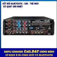 ( Tặng 1 dây AV và 2 Chống lăn Micro ) Amply karaoke nghe nhạc gia đình BLUETOOTH Cali.D&Y PRO-405D