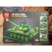 ( Tặng 1 Mini ngẫu nhiên ) Bộ Đồ Chơi Lắp Ráp Xe Tan.k T-54 Hạng Trung Mingdi K2103 Với 600 chi tiết