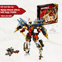 ( Tặng 1 mini Ninja ) Bộ Đồ chơi mô hình lắp ráp Ninjago 11065  | 71765 Mech Ultra với 1104 Chi Tiết