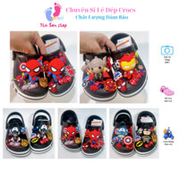 [ Tặng 10 Sticker ] Dép Cross baya cho bé trai màu đen Mix Sticker Sục Crocs nam nữ người lớn hàng xuất khẩu form đẹp