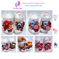 [ Tặng 10 Sticker ] Dép Cross Classic cho bé trai màu trắng Mix Sticker Sục Crocs Baya nam nữ người lớn hàng xuất khẩu