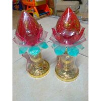 [ TẶNG 2 BÓNG LED GẮN SẴN] Đèn led bàn thờ đào sen