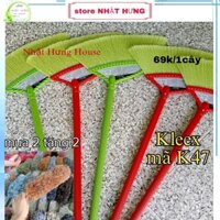 [ Tặng 2 chổi quét bụi ] Combo 2 Chổi Nhựa Xuất Khẩu Kleex K47 Cao Cấp, Chổi Sợi Cước Mềm Mịn Có Thể Giặt Được