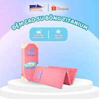 [ Tặng 2 Gối ] Đệm cao su bông Titanium Kim Cương
