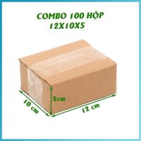 [ Tặng 3 hộp khi mua combo 100 hộp ] Thùng giấy carton giá rẻ khích thước 12x10x5.