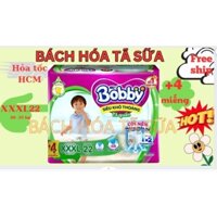 ( Tặng 4 hoặc 2 miếng) Tã Quần Bobby XXXL 22  miếng 3mm Gạo non. Bỉm xxxl