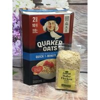 ( Tặng 500g Yến Mạch Hafer Cán Vỡ ) Khi Mua Hộp 4.52kg Yến Mạch Quick 1 Minute Quaker Oats Cán Vỡ Nhập Khẩu Mỹ