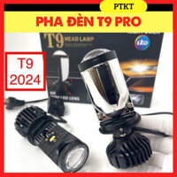 ( Tặng audi móc gạt titan )Đèn Pha Led Bi Cầu T9 Pro mQ - LED H4 Bản 2024 ( Ko Lắp Điện Máy ) M01B.